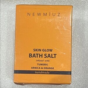 Handmade skin glow bath salt infused with Tumeric Arnica & Orange